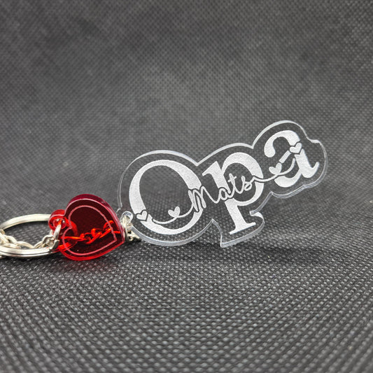 Gepersonaliseerde Opa-Sleutelhanger