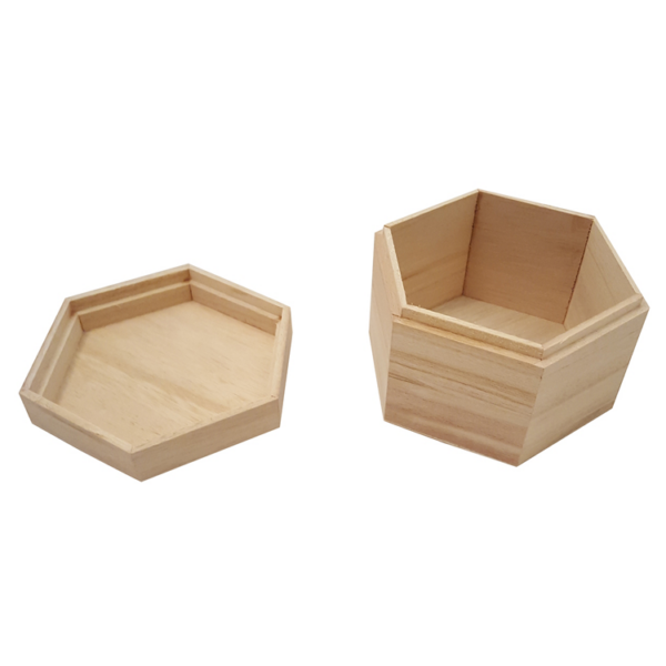 Gepersonaliseerde zeshoekige bewaardoos – ideaal voor sieraden en geschenken