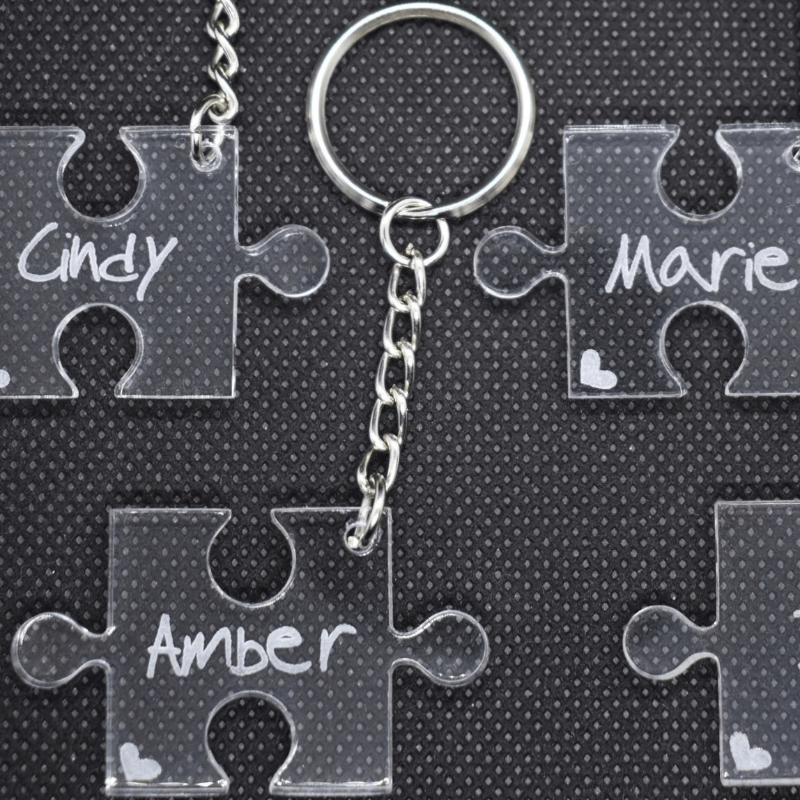 Puzzelstuk sleutelhanger