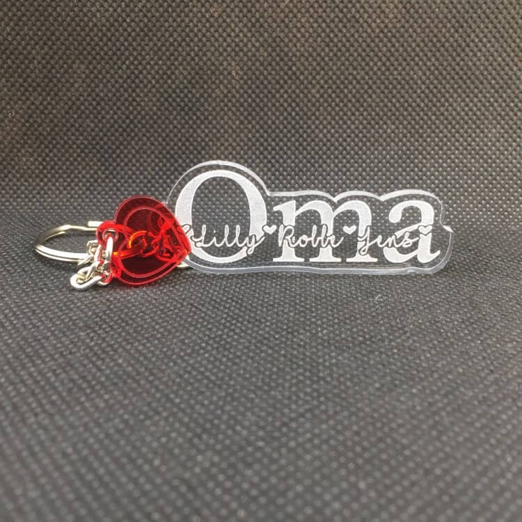 Gepersonaliseerde Oma-Sleutelhanger