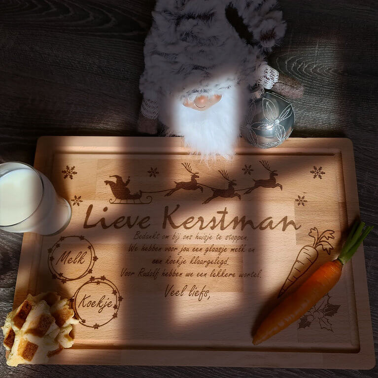 Gepersonaliseerd Kerstman dienblad