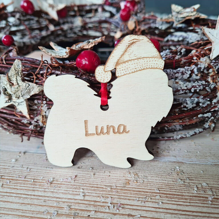 Gepersonaliseerde Shih Tzu Kersthanger