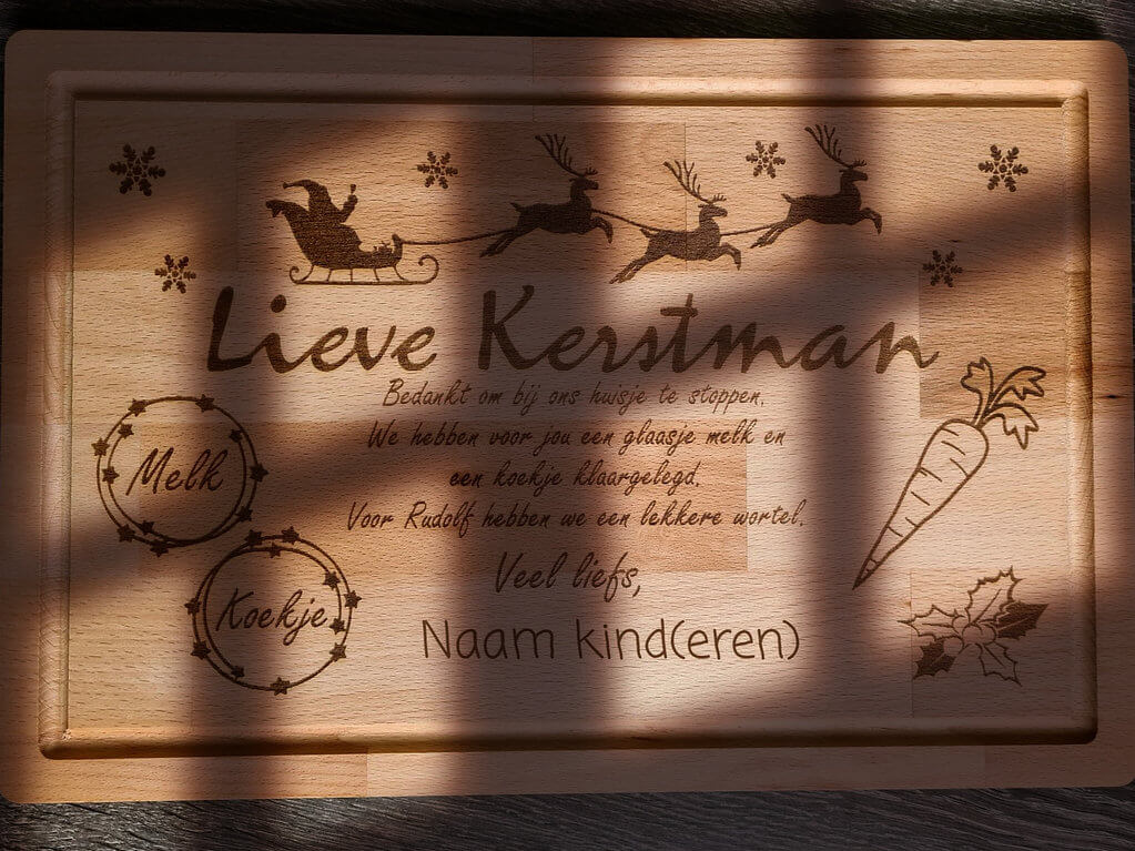 Gepersonaliseerd Kerstman dienblad