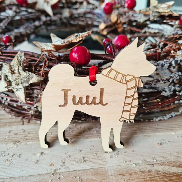 Gepersonaliseerde Shiba Inu Kersthanger