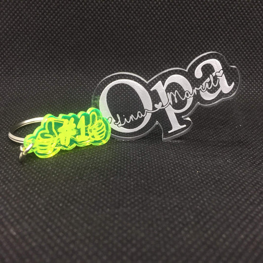 Gepersonaliseerde Opa-Sleutelhanger