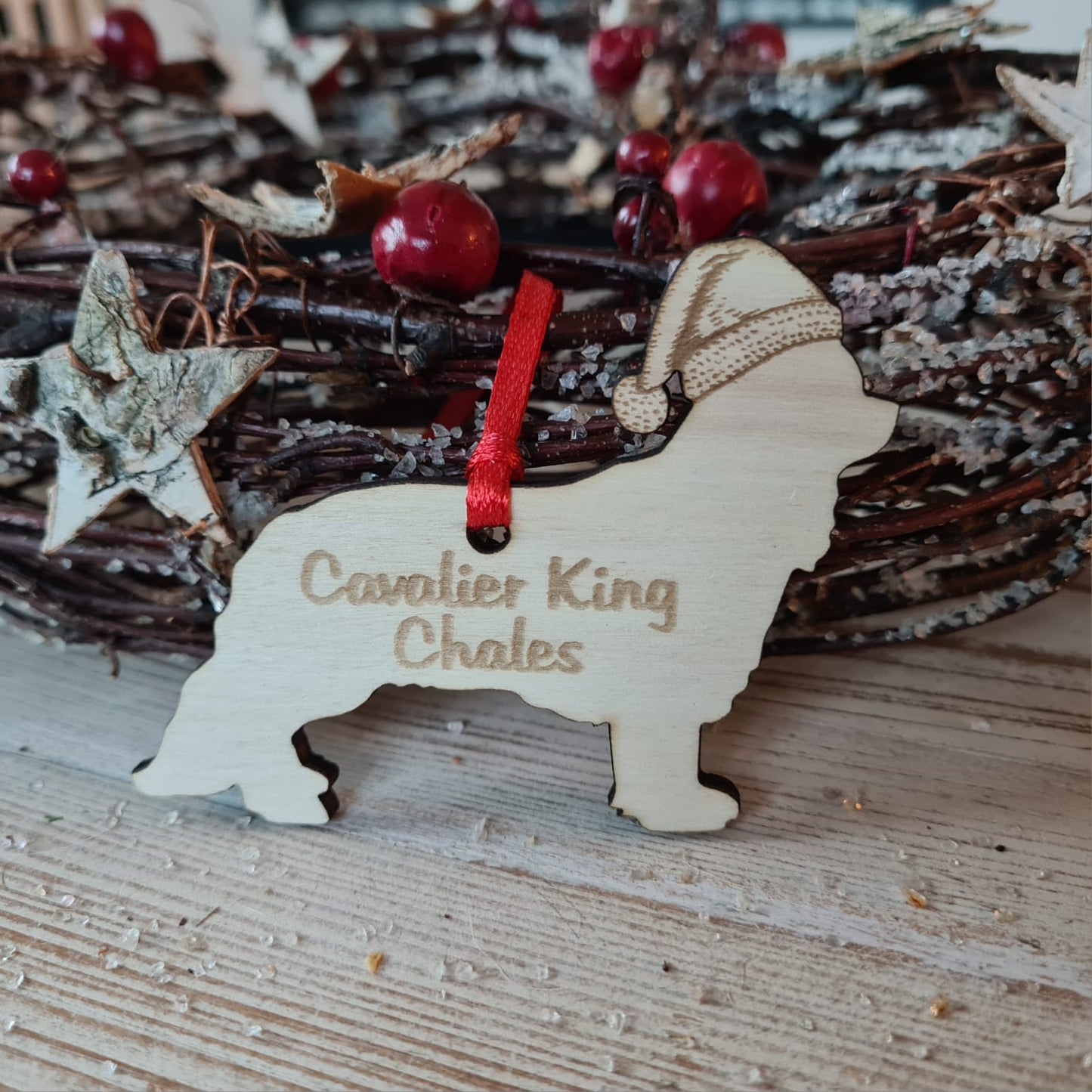 Gepersonaliseerde Cavalier King Charles Kersthanger
