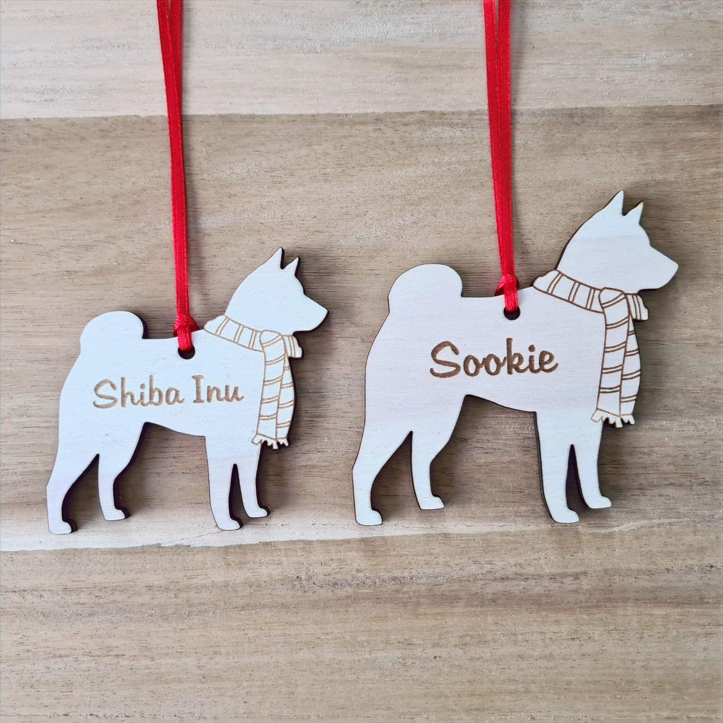 Gepersonaliseerde Shiba Inu Kersthanger
