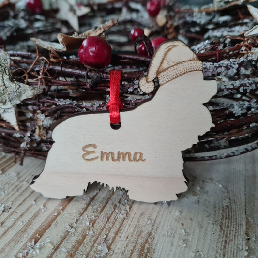 Amerikaanse Cockerspaniël kersthanger – gepersonaliseerd kerstboomornament met naam
