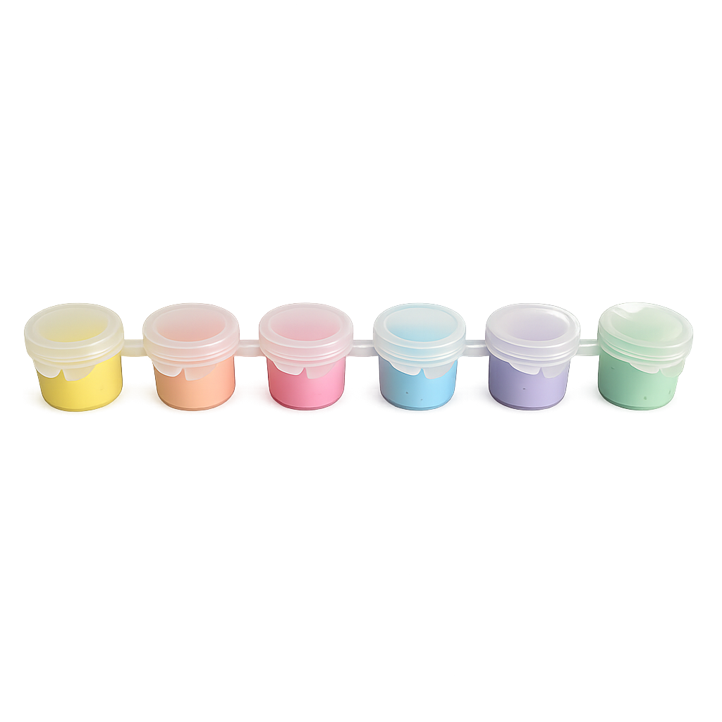 Verfpotjes – Pastelkleuren