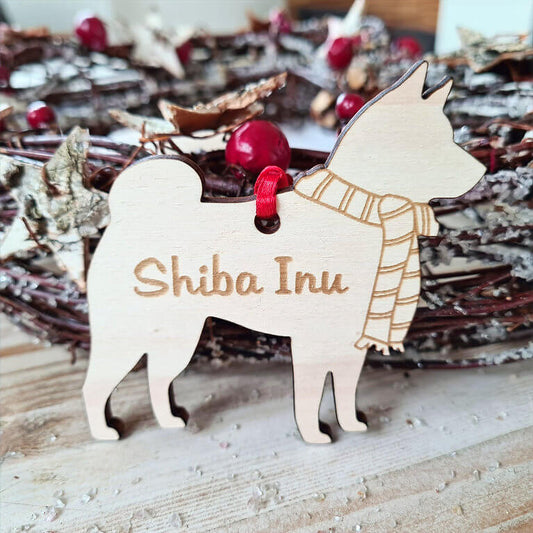 Gepersonaliseerde Shiba Inu Kersthanger