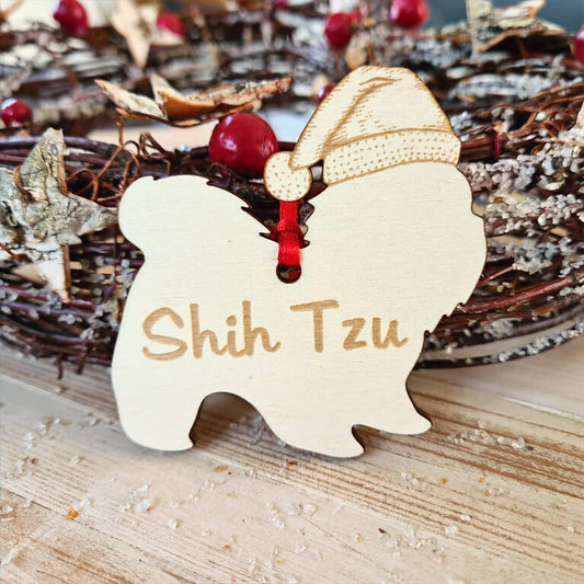 Gepersonaliseerde Shih Tzu Kersthanger