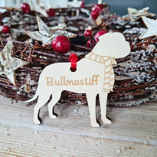 Gepersonaliseerde Bullmastiff Kersthanger