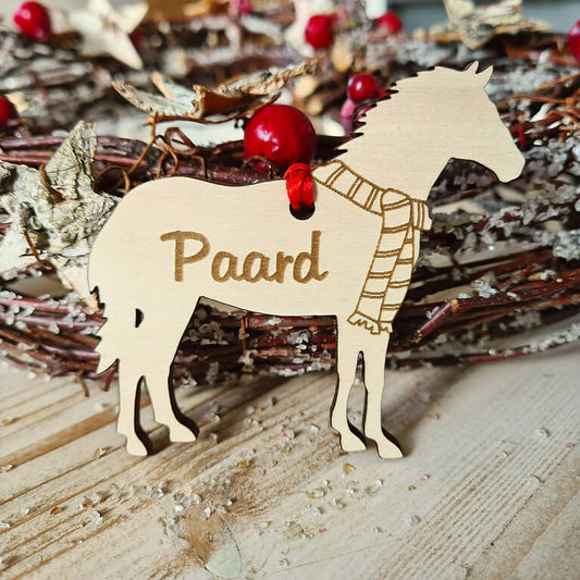 Gepersonaliseerde Paard Kersthanger
