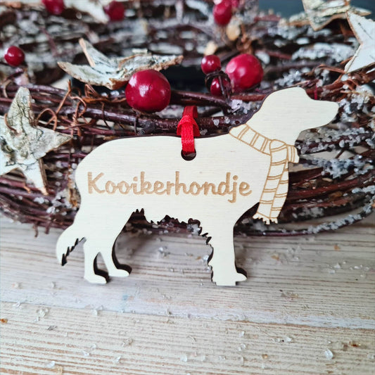 Gepersonaliseerde Kooikerhondje Kersthanger