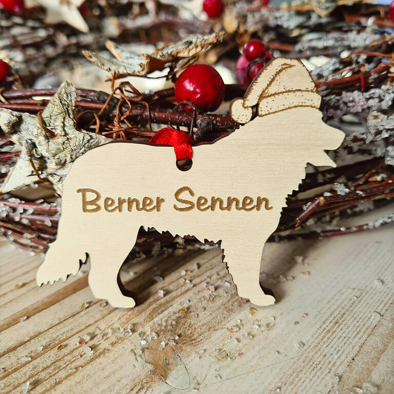 Gepersonaliseerde Berner Sennen Kersthanger