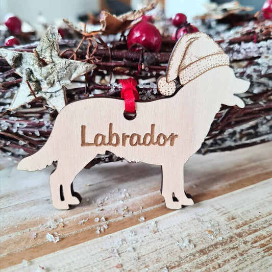 Gepersonaliseerde Labrador Kersthanger
