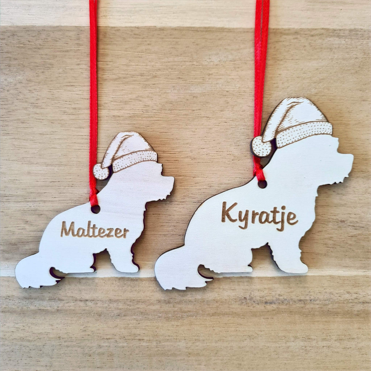 Maltezer kersthanger als gepersonaliseerd kerstboomornament met naam